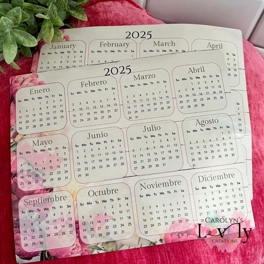 fridge monthly calendar 2025