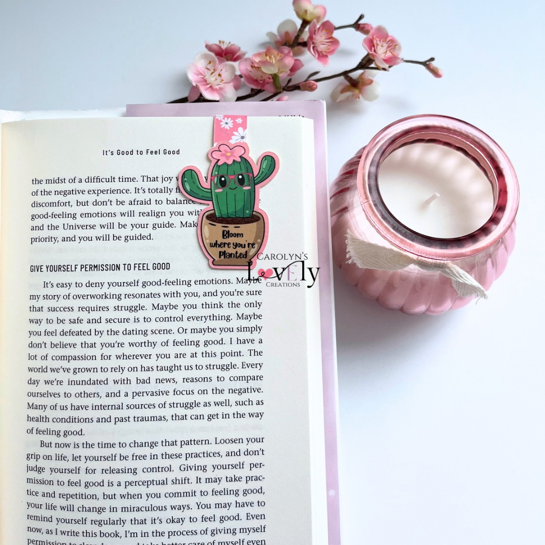 Handmade Cactus Magnetic Bookmarks | Marcadores Magnéticos de Cactus Hechos a Mano