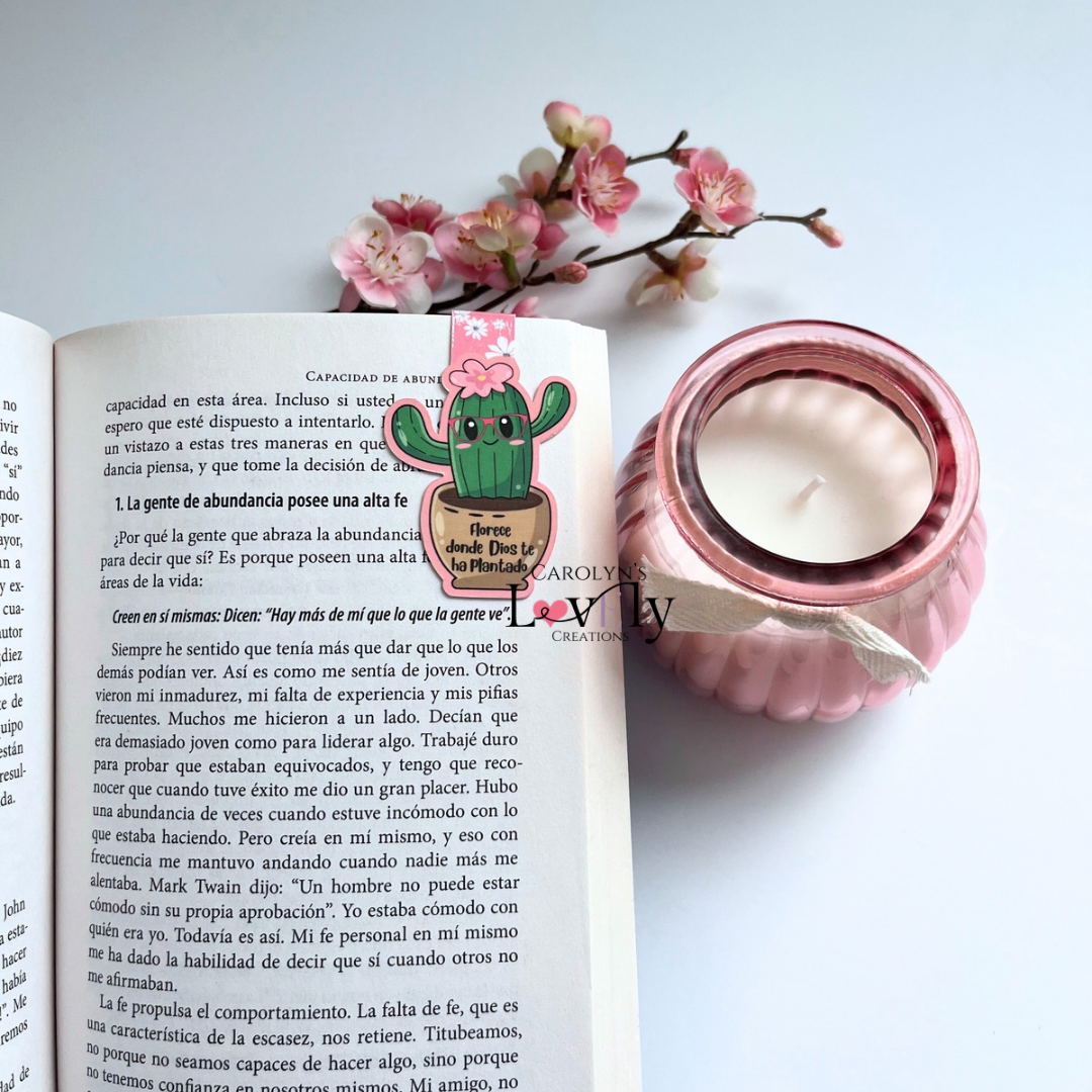 Handmade Cactus Magnetic Bookmarks | Marcadores Magnéticos de Cactus Hechos a Mano
