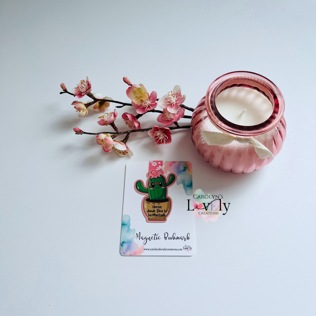 Handmade Cactus Magnetic Bookmarks | Marcadores Magnéticos de Cactus Hechos a Mano