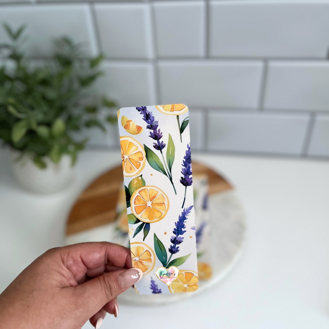 Lemon & Lavender Bookmark | Marcador Limón y Lavanda