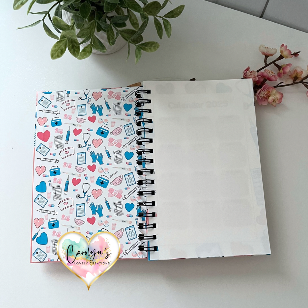Nurse Planner 5 Month Edition | Handmade | Planner de Enfermería Edición de 5 Meses | Hecho a Mano