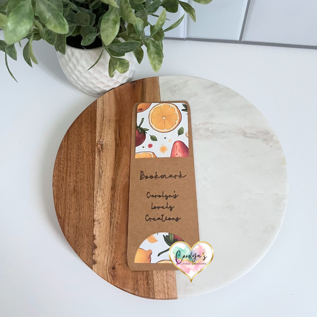 Strawberry & Lemon Bookmark | Marcador Limón y Fresas