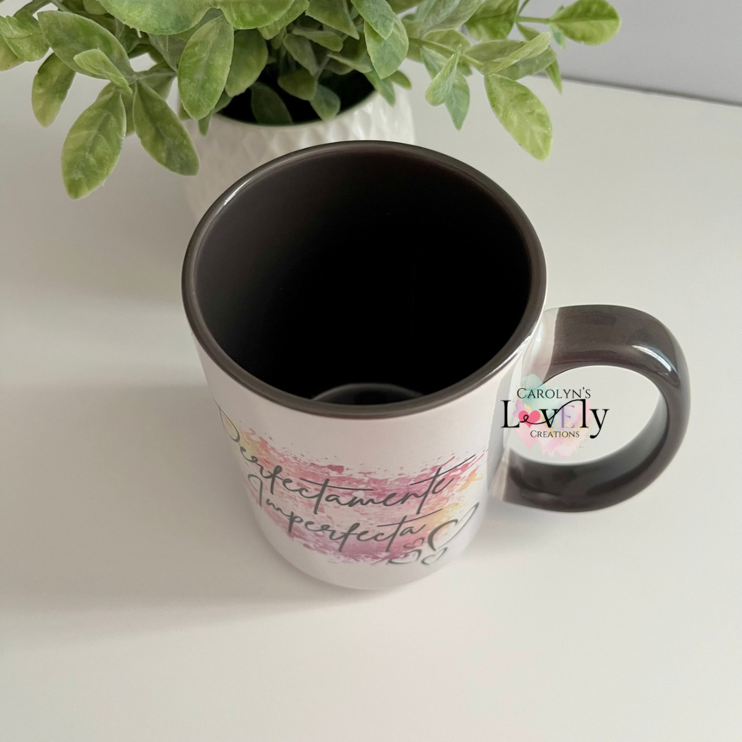 Taza 16 oz blanco y negro