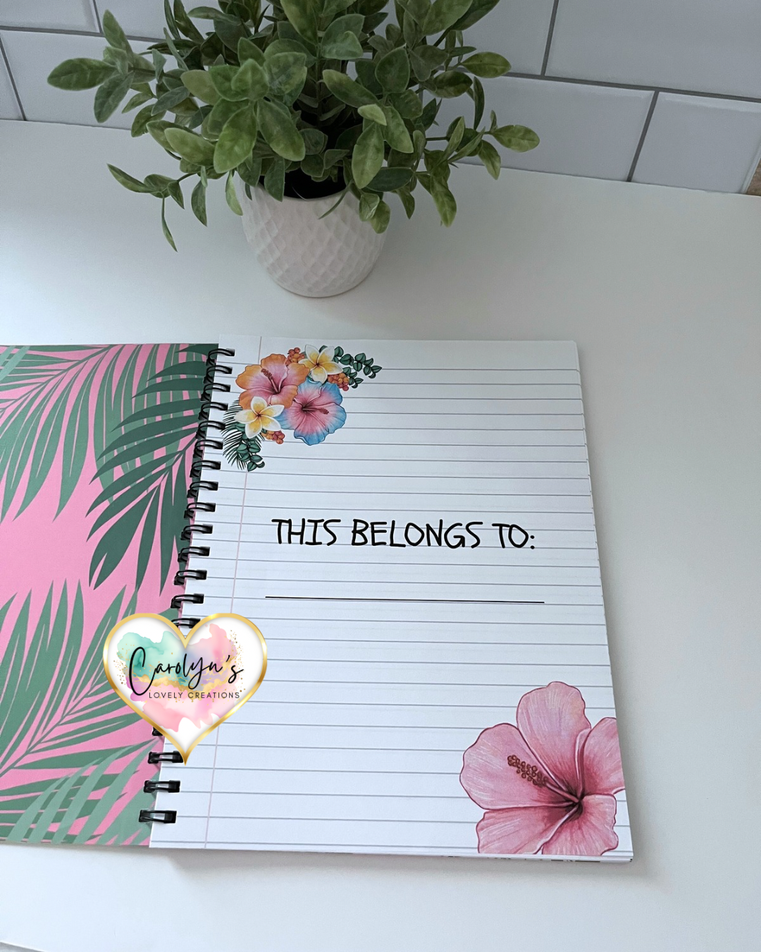 Tropical Notebook 8x11” | Laminated Cover | 140 Pages / Libreta Tropical 8x11” | Tapa Laminada | 140 Páginas