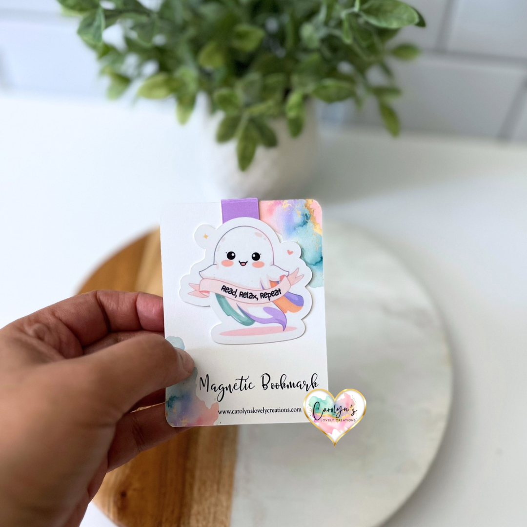 Cozy Autumn & Halloween Magnetic Bookmarks – Book Lover Gift | Separadores Magnéticos de Otoño y Halloween