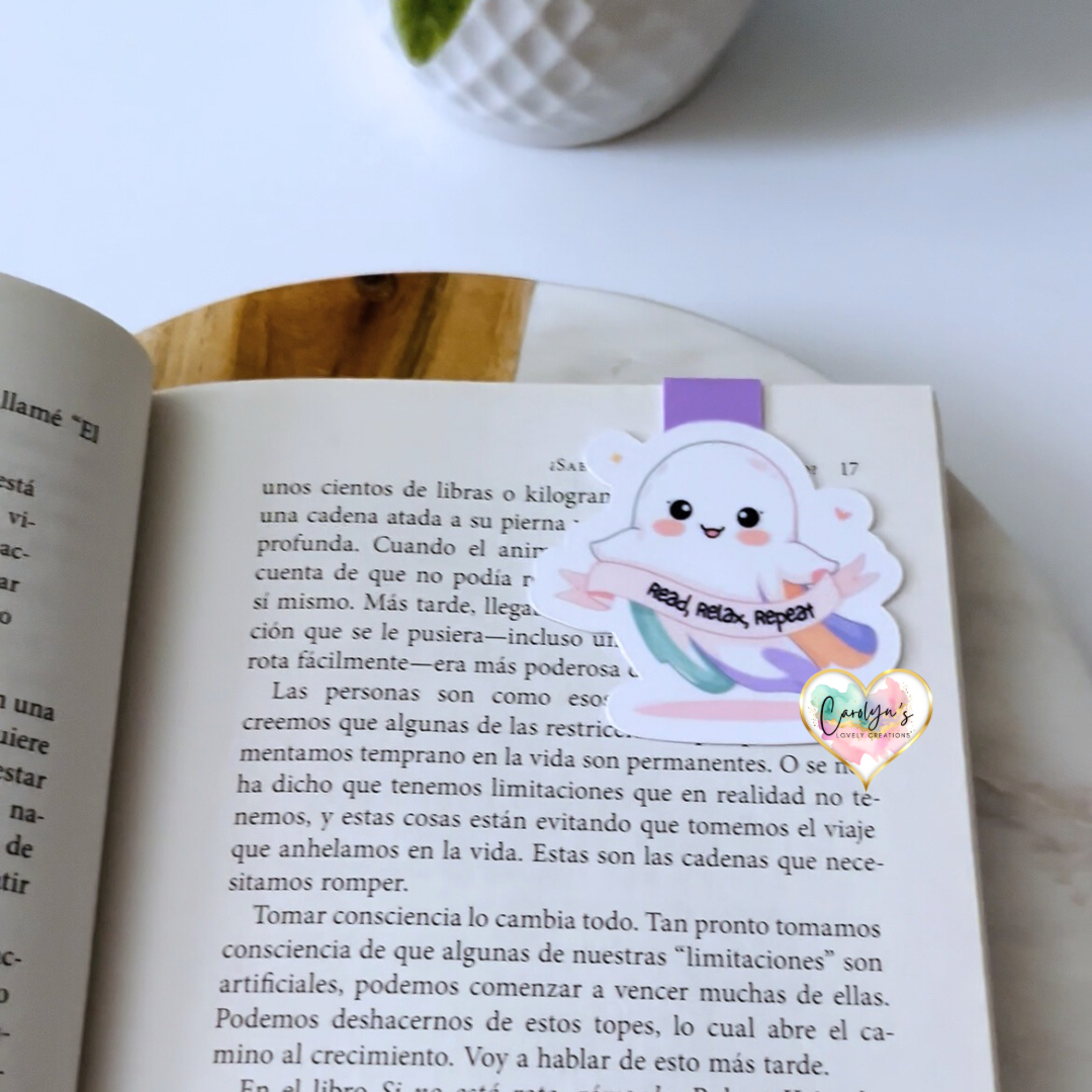Cozy Autumn & Halloween Magnetic Bookmarks – Book Lover Gift | Separadores Magnéticos de Otoño y Halloween
