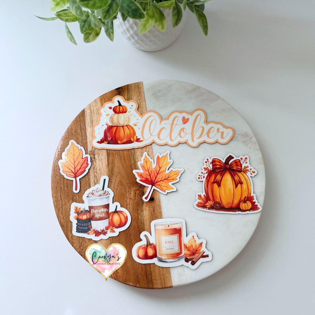 Autumn & Halloween Magnet Set, Cozy Fall Collection | Set de Imánes de Otoño y Halloween