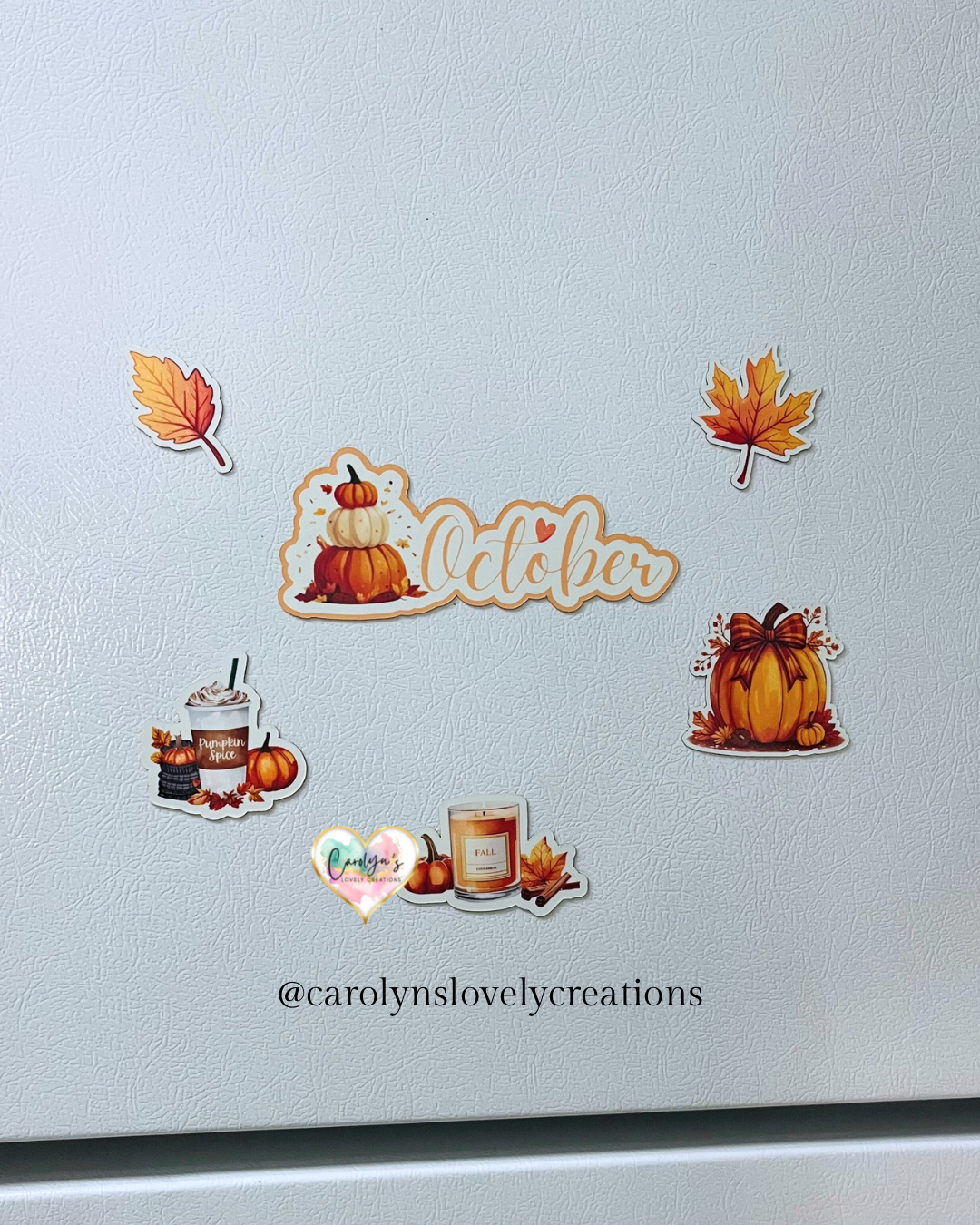 Autumn & Halloween Magnet Set, Cozy Fall Collection | Set de Imánes de Otoño y Halloween