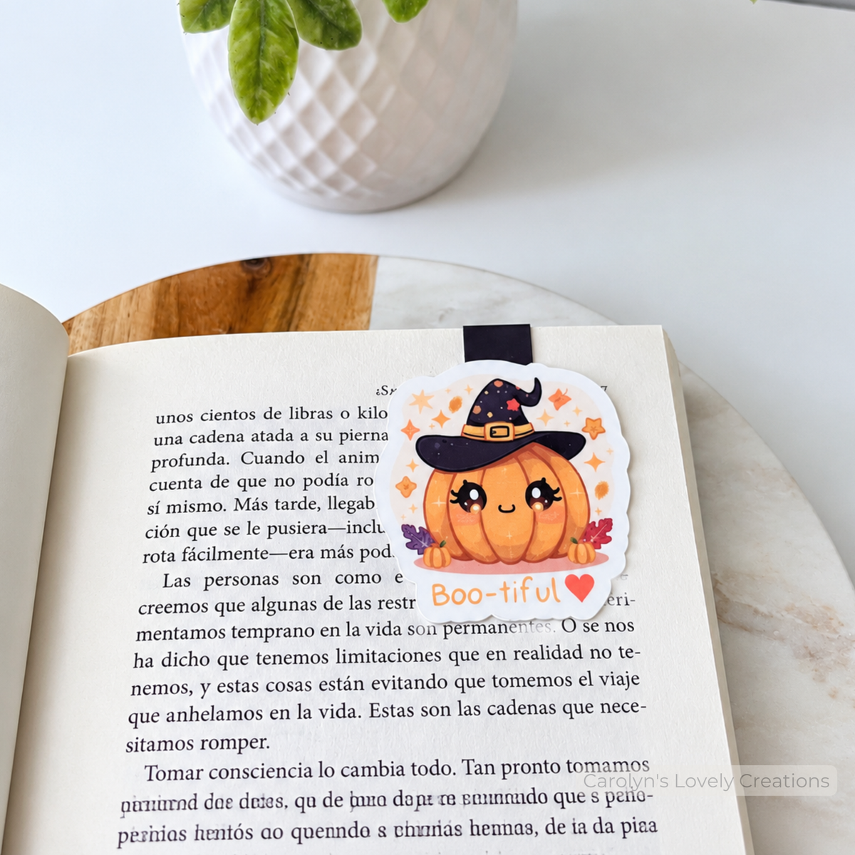 Halloween bookmark