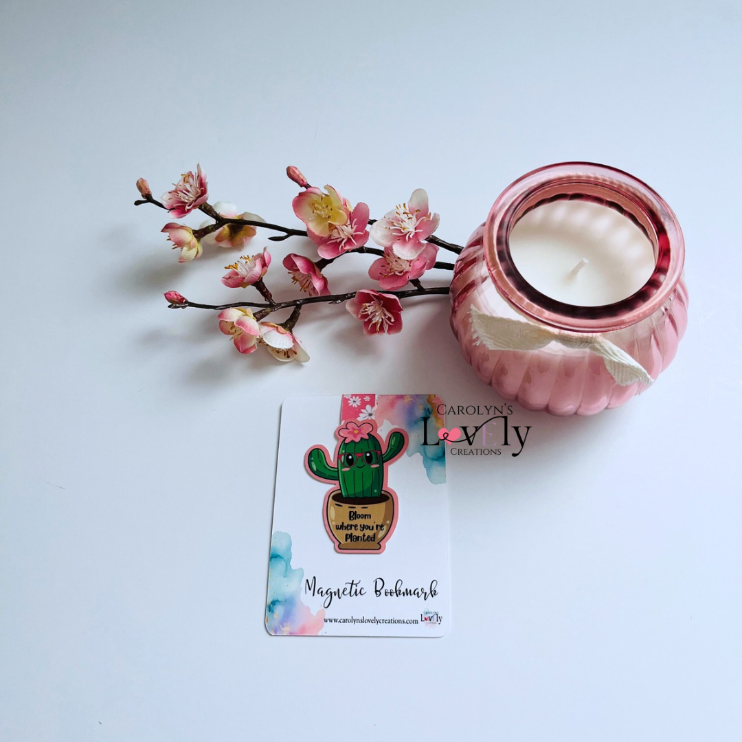 Handmade Cactus Magnetic Bookmarks | Marcadores Magnéticos de Cactus Hechos a Mano