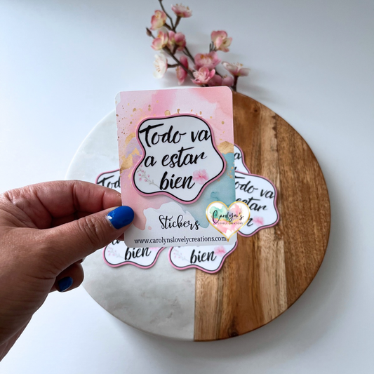 Sticker “Todo va a estar bien” Mensaje de Esperanza y Fe