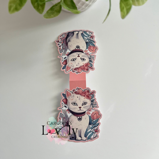 Cute Kitty Magnetic Bookmark – Separador Magnético de Gato Perfecto para-Cat Lovers