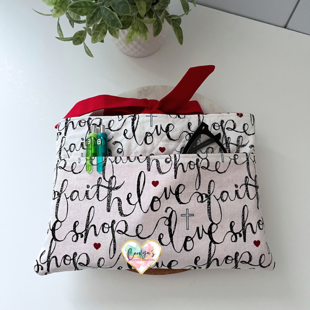Faith, Hope & Love Bible & Book Sleeve | Funda para Biblia y libros, Fe, Esperanza y Amor