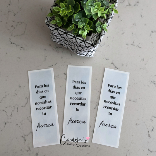 Bookmark Inspirador | Recordatorio de Fuerza y Fe | Regalo de Ánimo y Amor Propio