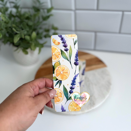 Lemon & Lavender Bookmark | Marcador Limón y Lavanda