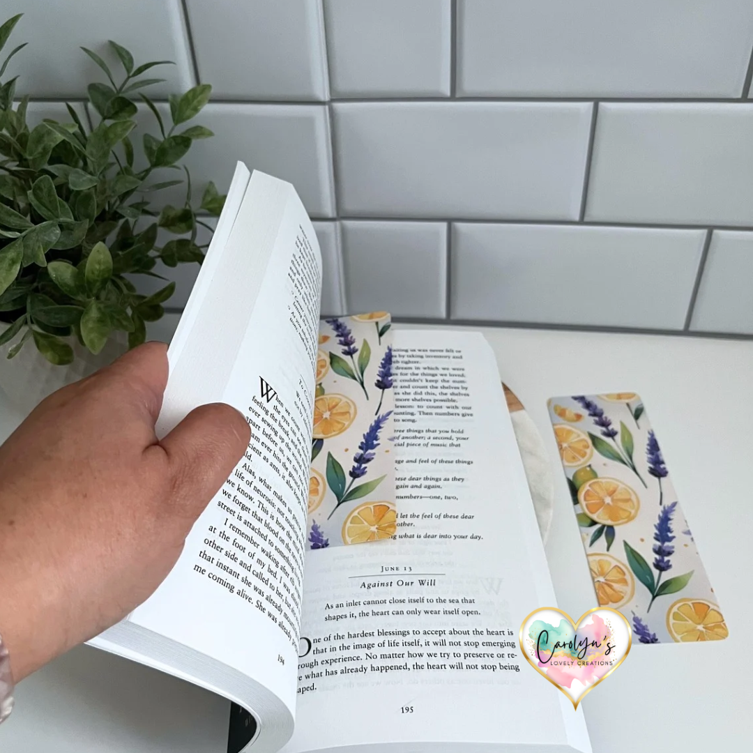 Lemon & Lavender Bookmark | Marcador Limón y Lavanda
