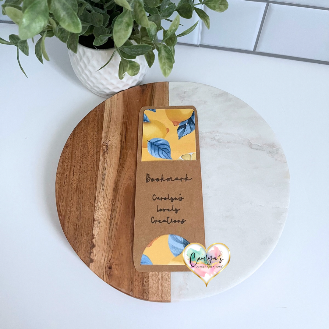 Lemon Zest Bookmark | Marcador de Limón