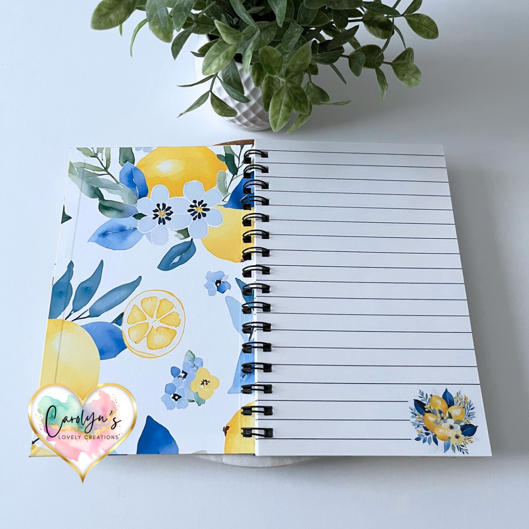 Zest for Life Lemon Notebook | Libreta de Limones | 50 Lined Pages