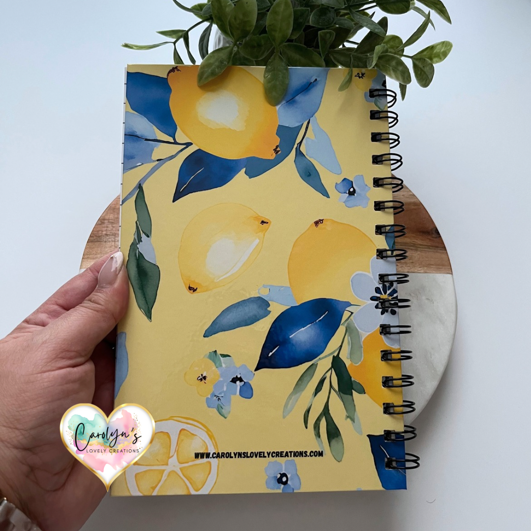 Zest for Life Lemon Notebook | Libreta de Limones | 50 Lined Pages