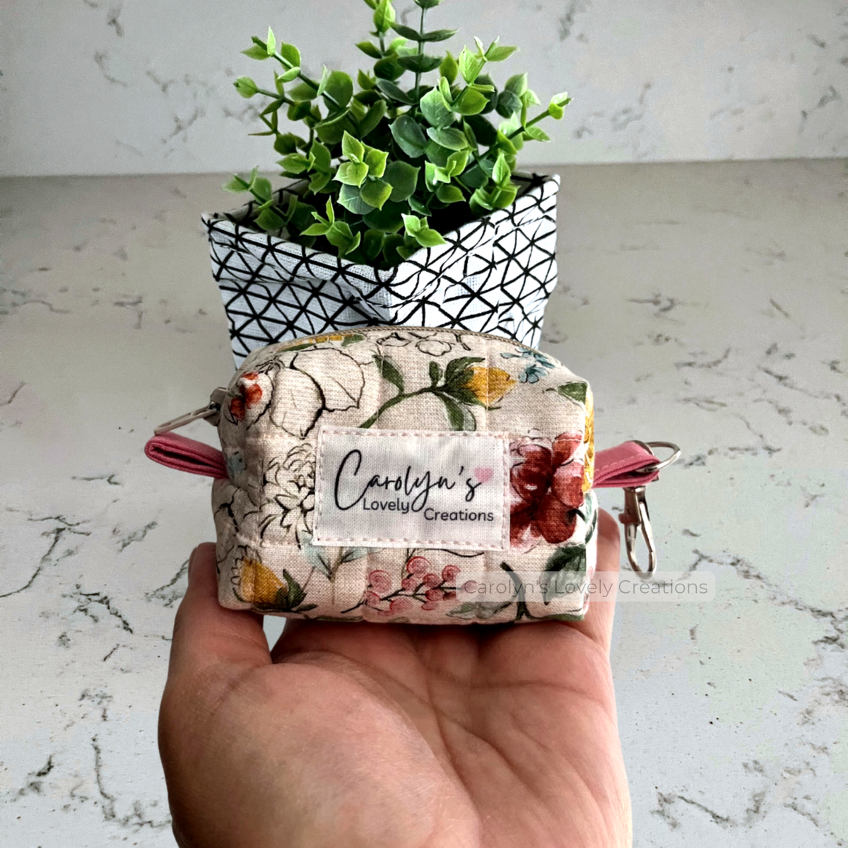 Mini Monedero Acolchado con Llavero