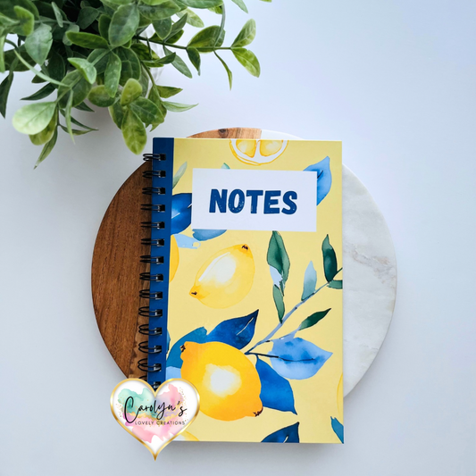Zest for Life Lemon Notebook | Libreta de Limones | 50 Lined Pages