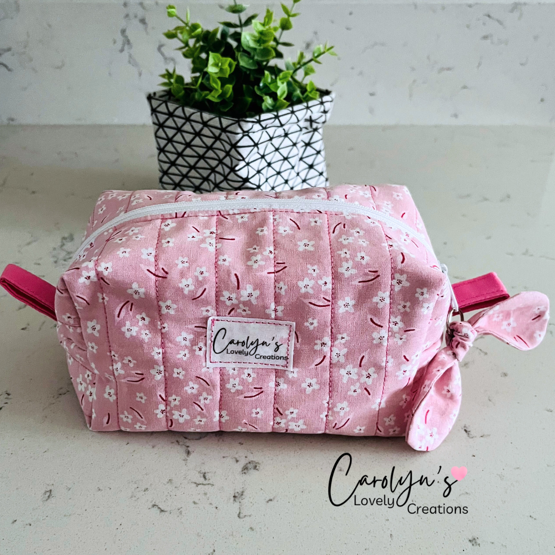 Pink Cosmetic Box Bag / Bolso para Cosméticos / Pink Disco Cowgirl
