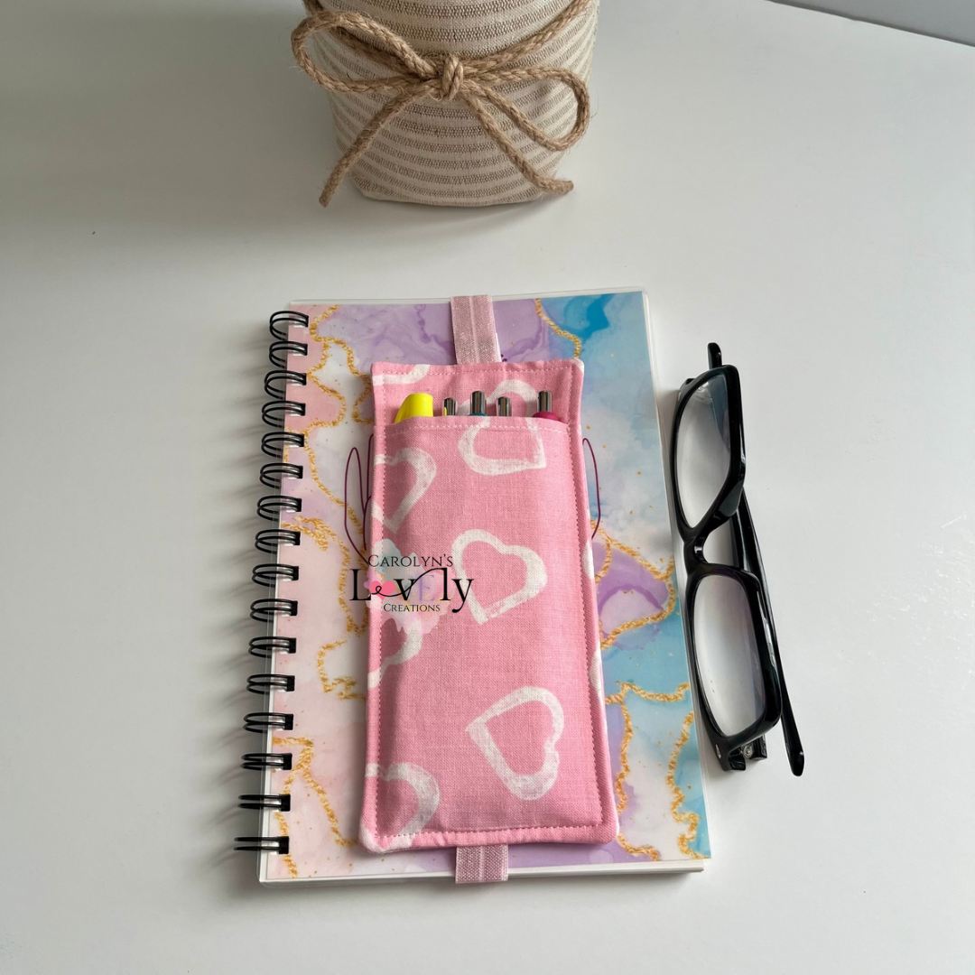 Pink Fabric Elastic Holder