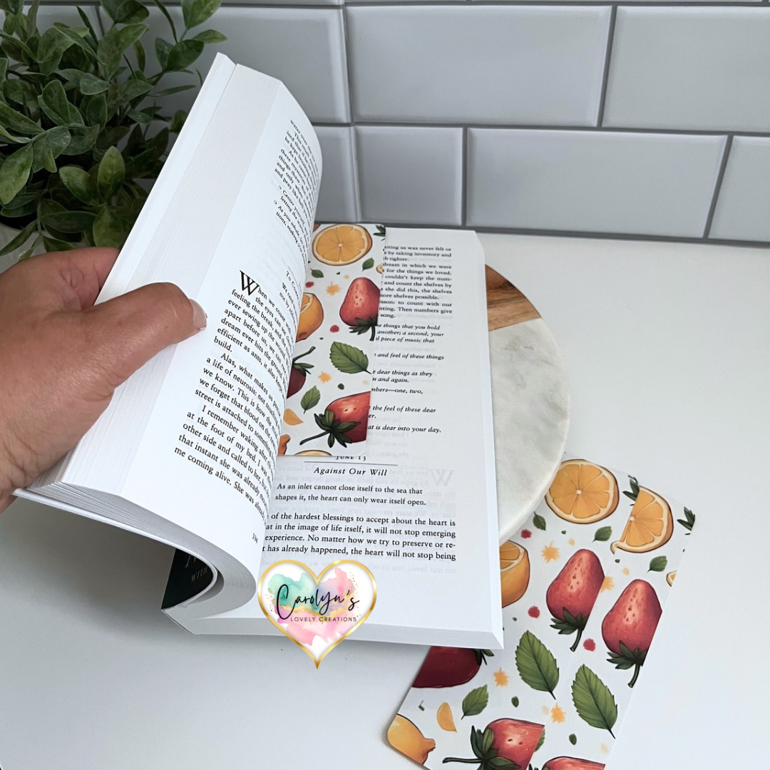 Strawberry & Lemon Bookmark | Marcador Limón y Fresas