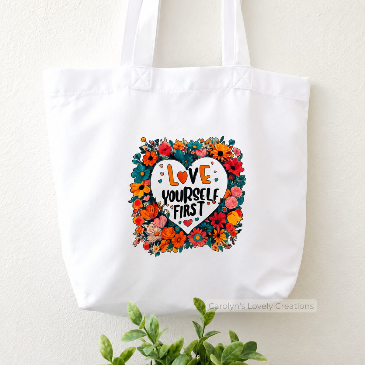 Love yourself tote bag