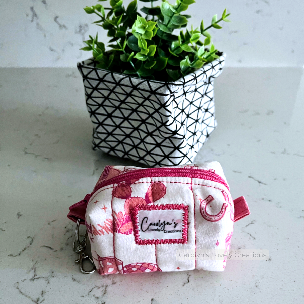 Mini Monedero Acolchado con Llavero