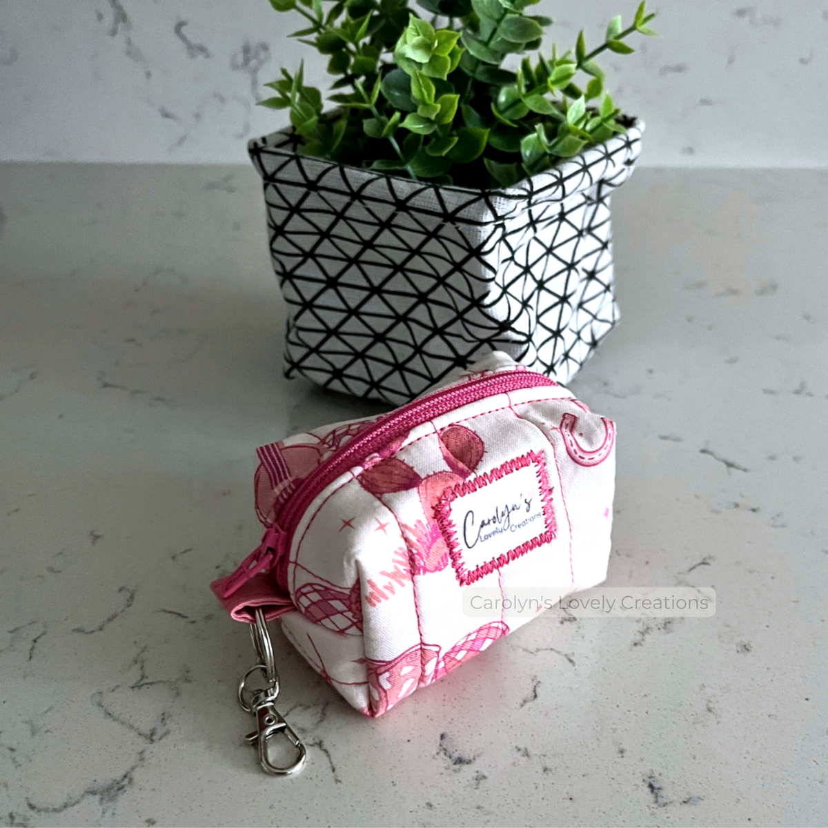 Mini Monedero Acolchado con Llavero